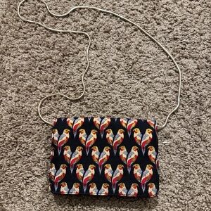 & Other Stories Black and Red Patterned Crossbody Bag (Extra Small in size)